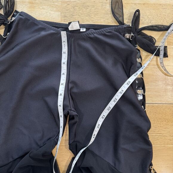 J. Valentine Dolls Kill 2pc. Outfit Black Corset Tulle Mesh Nylon Spandex XS/S - Picture 11 of 15